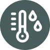 Releases humidity